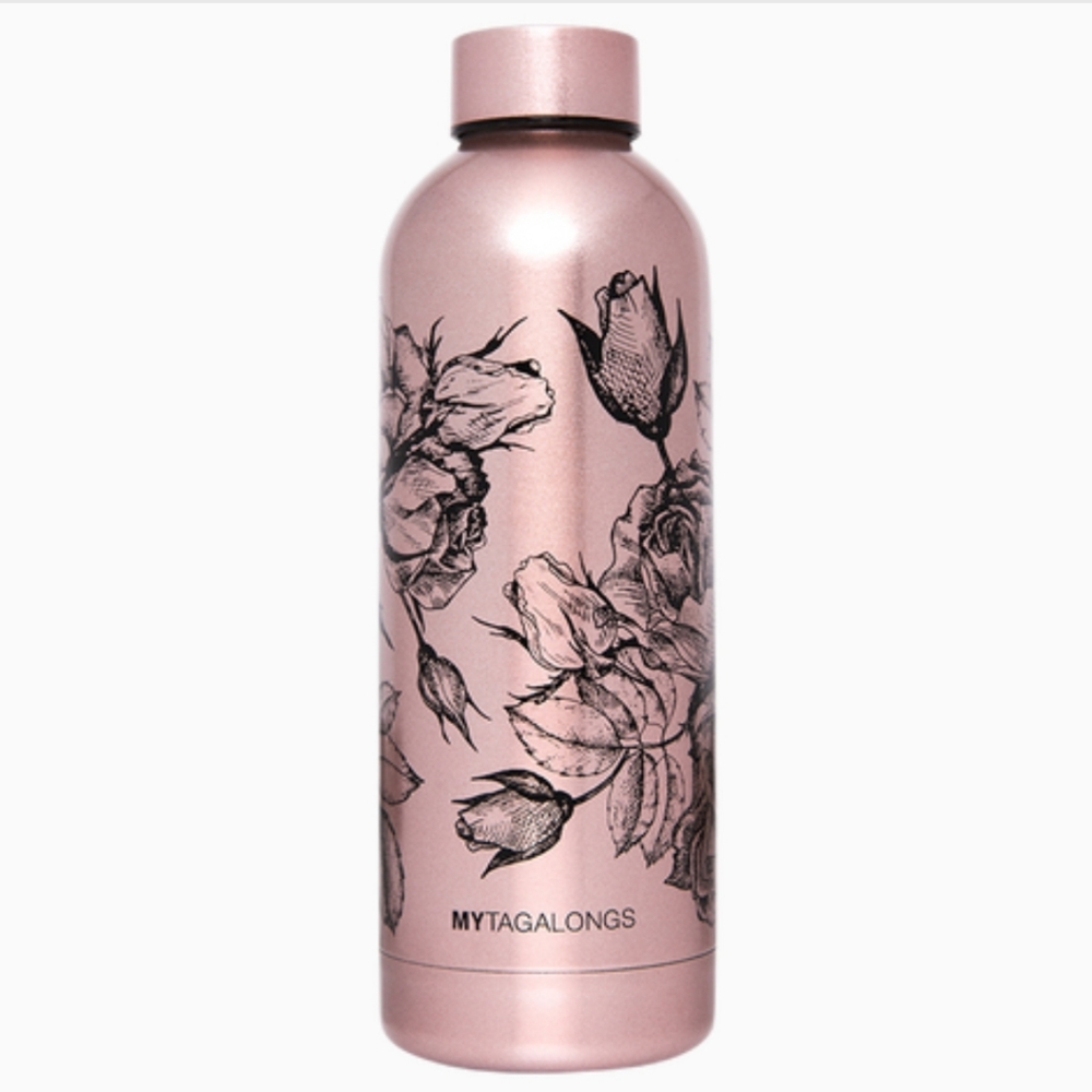 2/$50! MYTAGALONGS Flora Rose Gold Water Bottle